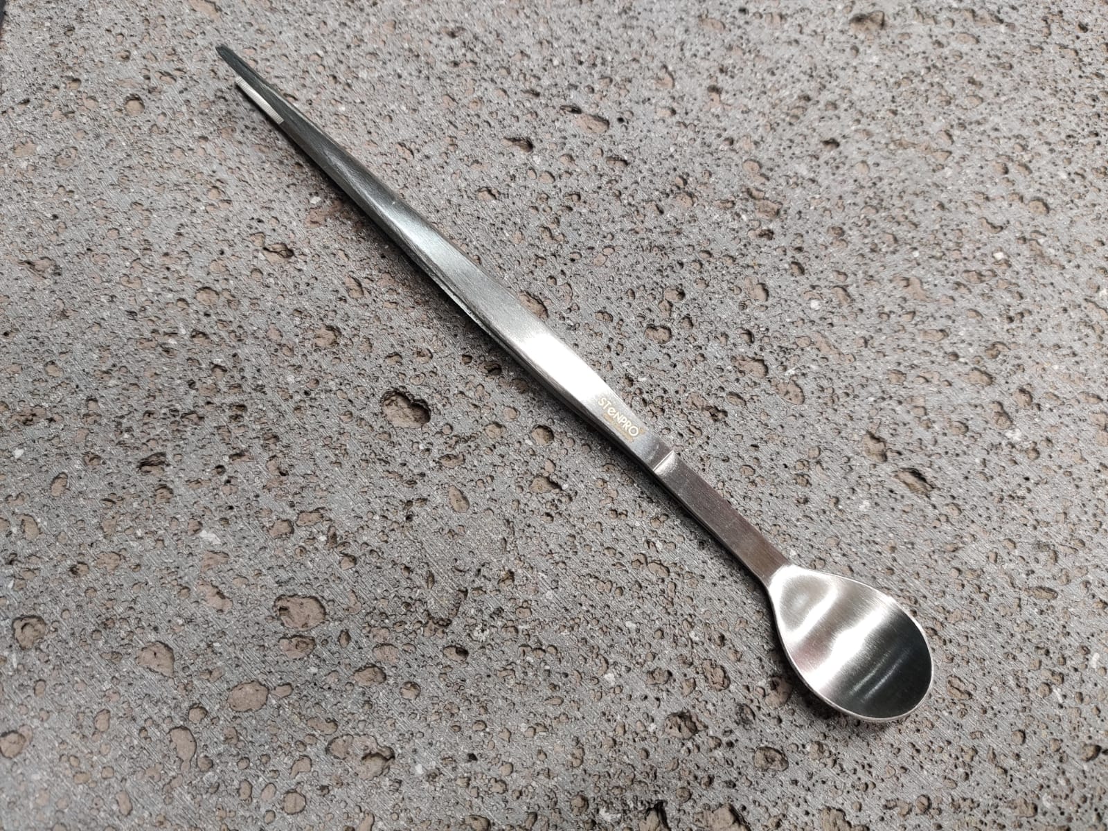Plating Tong SS 20cm with Spoon Steel